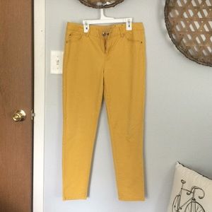Gold/Yellow Skinny Cotton Jeans 👖💛